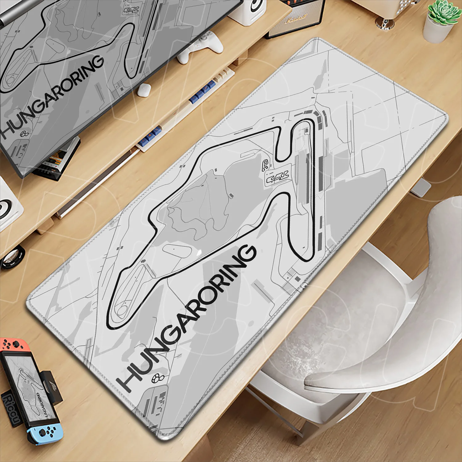 HD-Druck Heißer Verkauf Formel-1 Racing Circuit Mousepad Großes rutschfestes Büro-Gaming-Zubehör Gummi-Schreibtischunterlage Tastatur-Mäusepad