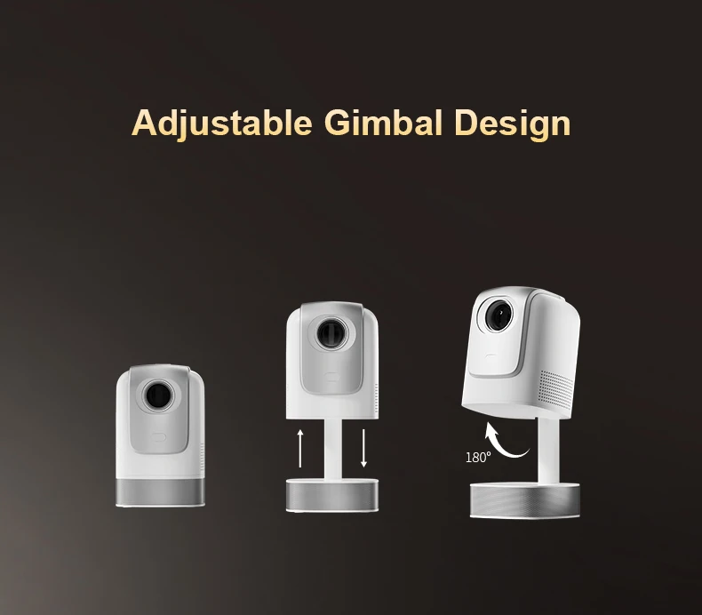 TS8 Pro Smart Hidden lifting Gimbal Projector 4K Portable with Wifi6 Bluetooth 5
