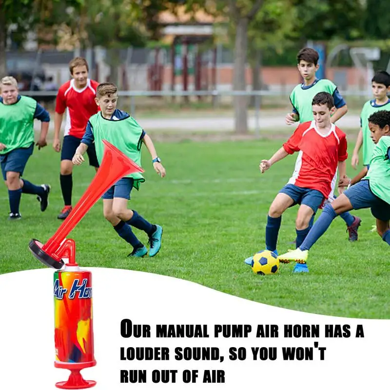 Soccer Football Stadium Handheld Air Cheering Horn Air Pump plastic horn football noise makers
