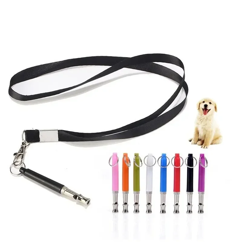 Hot Sale 1PCS NEW Adjustable Pet Dogs Whistle Anti Bark Ultrasonic Sound Dogs Training Flute Pets Interactive Home Supplies