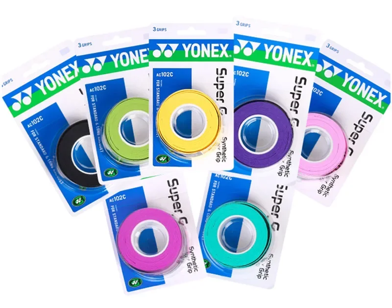 Description Picture 5 of itemYONEX 3 Grips/Pack Cloth AC102 AC102EX 102C Hand Glue Tennis Badminton Racket Professional Anti-slip Rackets Padel Sticky Grip