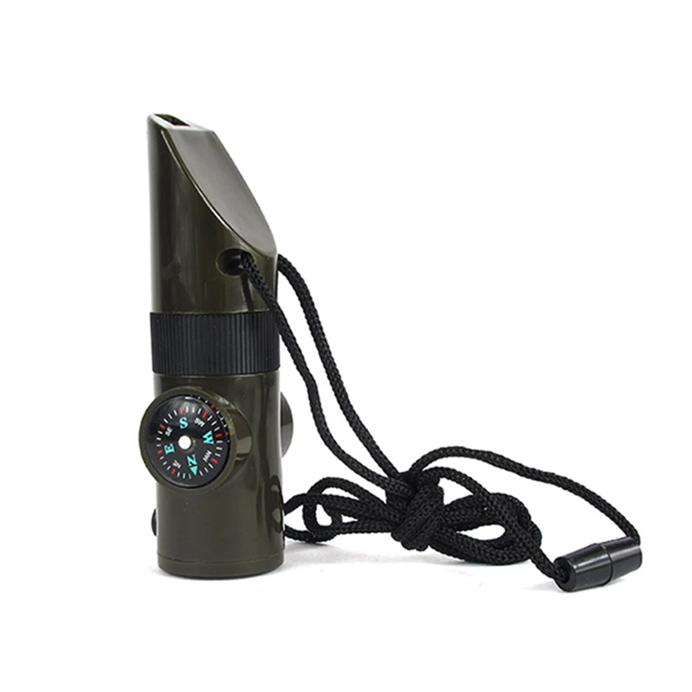 Survival Whistle Tool 7 In 1 Mini SOS Survival Kit