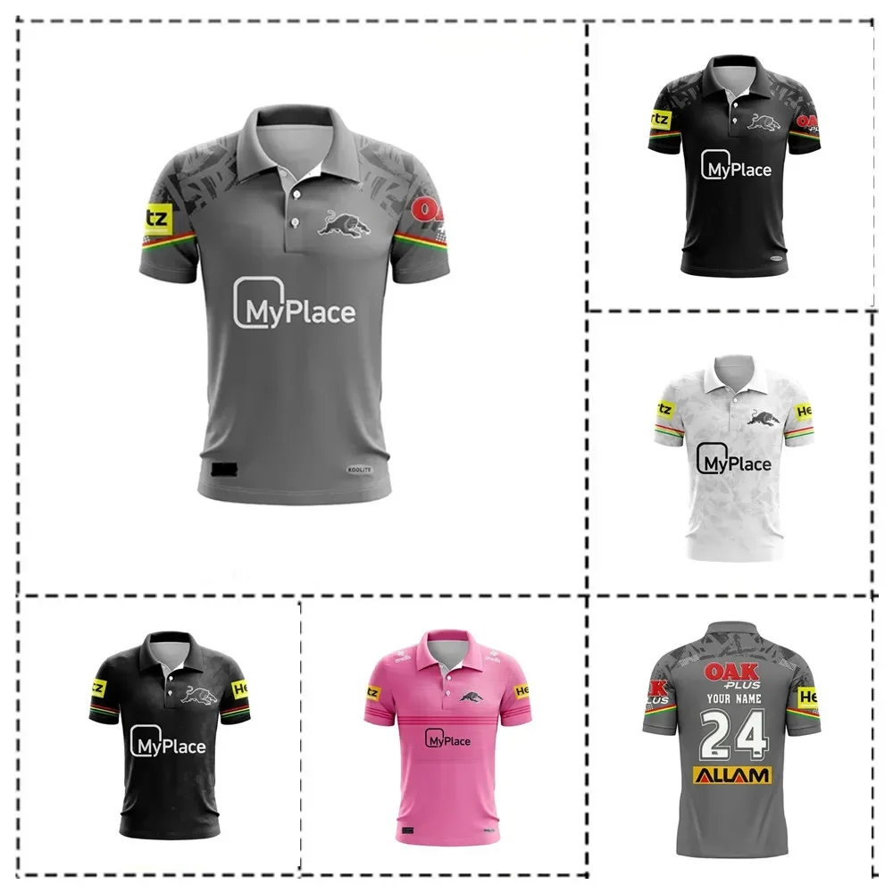 Penrith Panthers Polo Shirt Home / Away / Training Rugby Jersey Shorts-Mens Size:S-5XL（Print Name Number）Top Quality