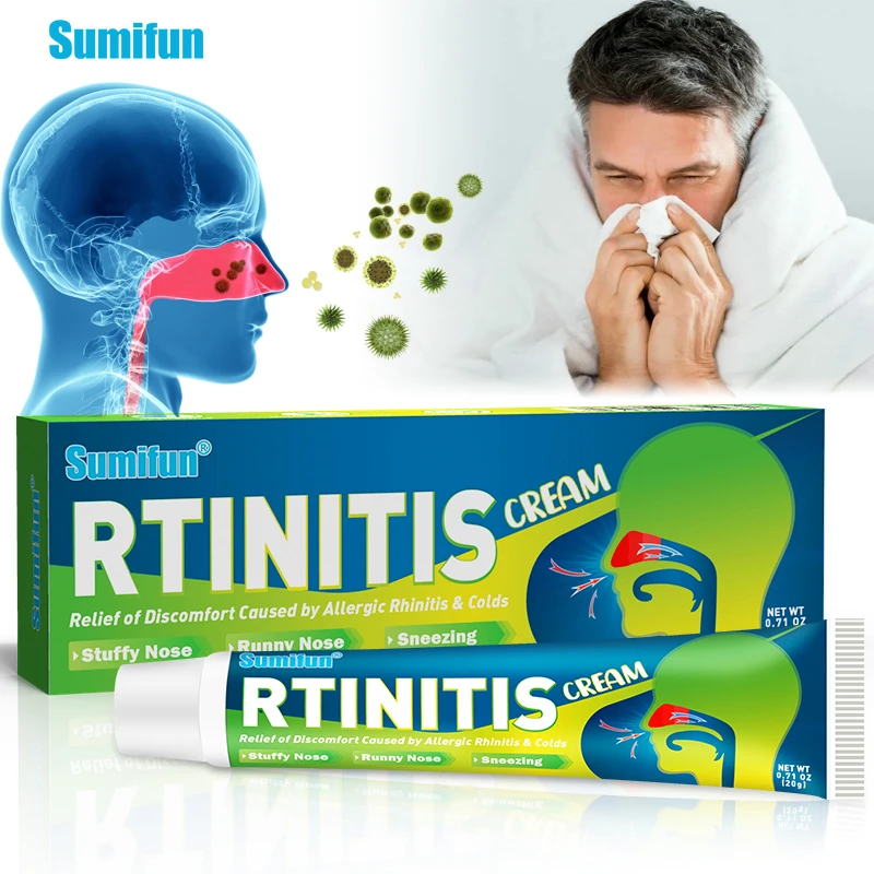 Sumifun Rhinitis Herbal Ointment Chronic Sinusitis Cream Allergic