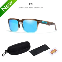 Polarized Fashion Unisex Sunglasses with Mirror Red Lens (With Black Zipperbox)