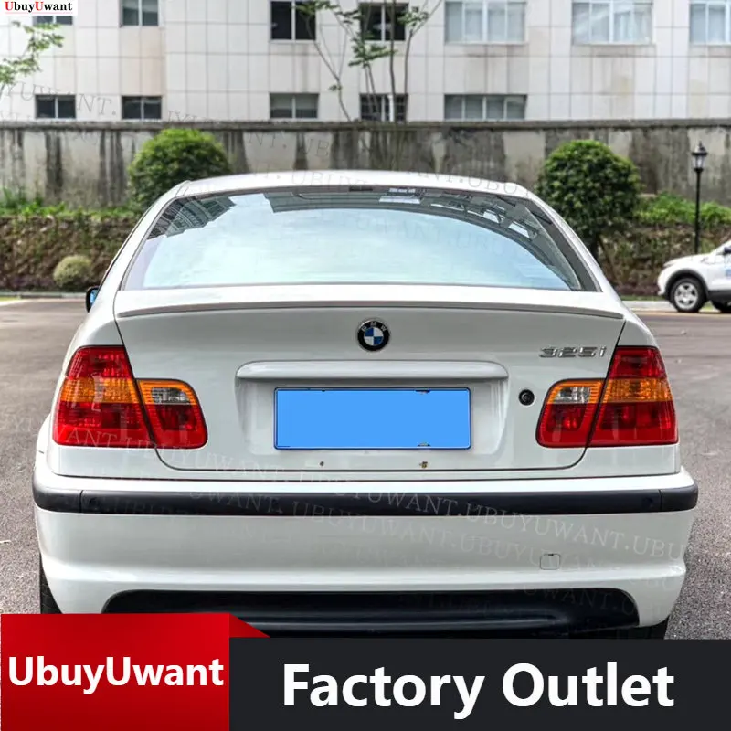 Спойлер для E46 1998-2006 BMW 3 серии 318i 320i 325i 328i ABS автомобильный спойлер заднего крыла