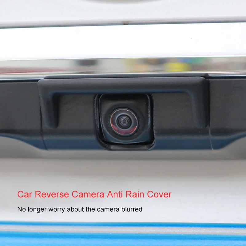 QHCP Car Reversing Camera Anti Rain Cover Protection Waterproof Rain Visor Shield For 18-24 Lexus ES200 260 300h Accessory