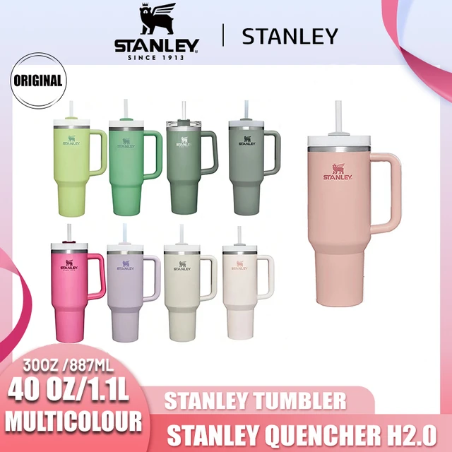 Original Stanley 30oz/40oz Quencher H2.0 Tumbler Cup With Handle and Straw  Lids Stainless Steel Coffee Cup Car Mugs Best Gift - AliExpress