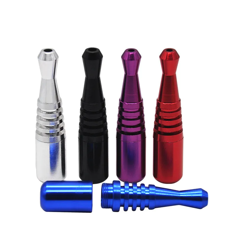 Baseball Bat Pipe Mini Multicolor Portable Detachable Metal Pipe Smoking Set Dry Tobacco Accessories