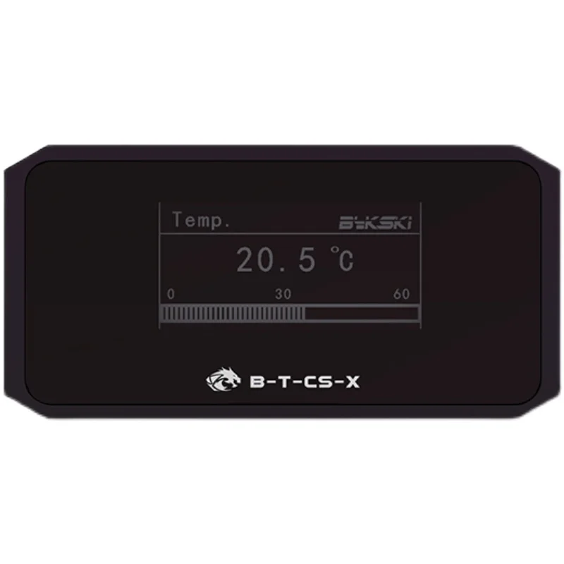 Bykski Oled Display Digital Medidor de Temperatura da Água Sistema Refrigerador Água Duplo g1 Fitting Fitting Termômetro Sensor Temperatura Montagem - Imagem 4