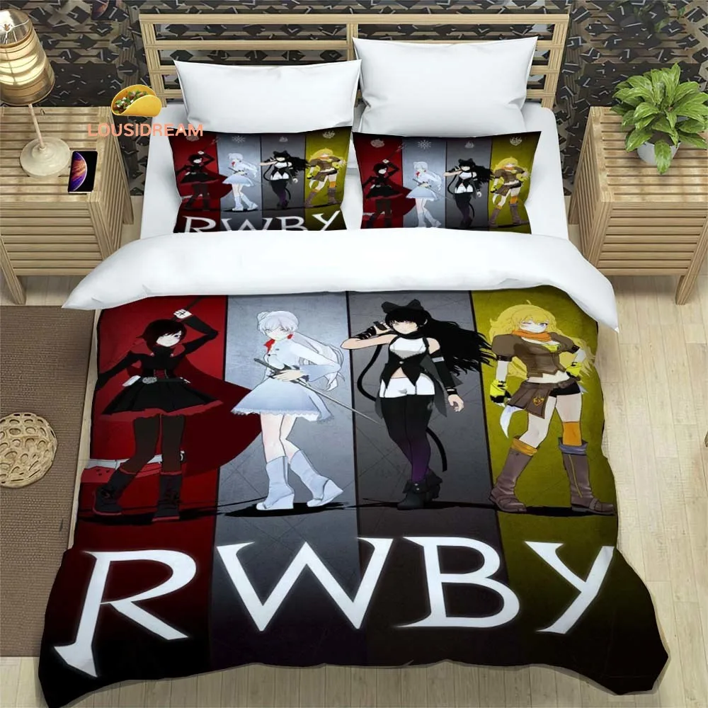 

Plot Animation RWBY Sheets Quilt Covers Bedding Dormitory Sheets Three-piece Bedding Set Three-piece Soft Warm Bedding Set