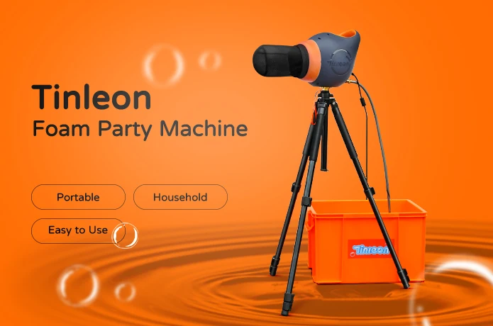 Tinleon Foam Machine for Kids Easy to Use Foam Party Making Toy with Large  Foam Production, Perfect for Birthdays, Celebrations and Backyard Events