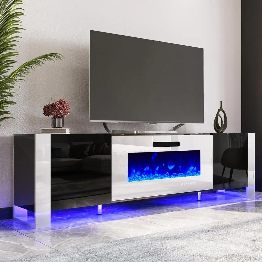 TV stand with 36 inch fireplace 1