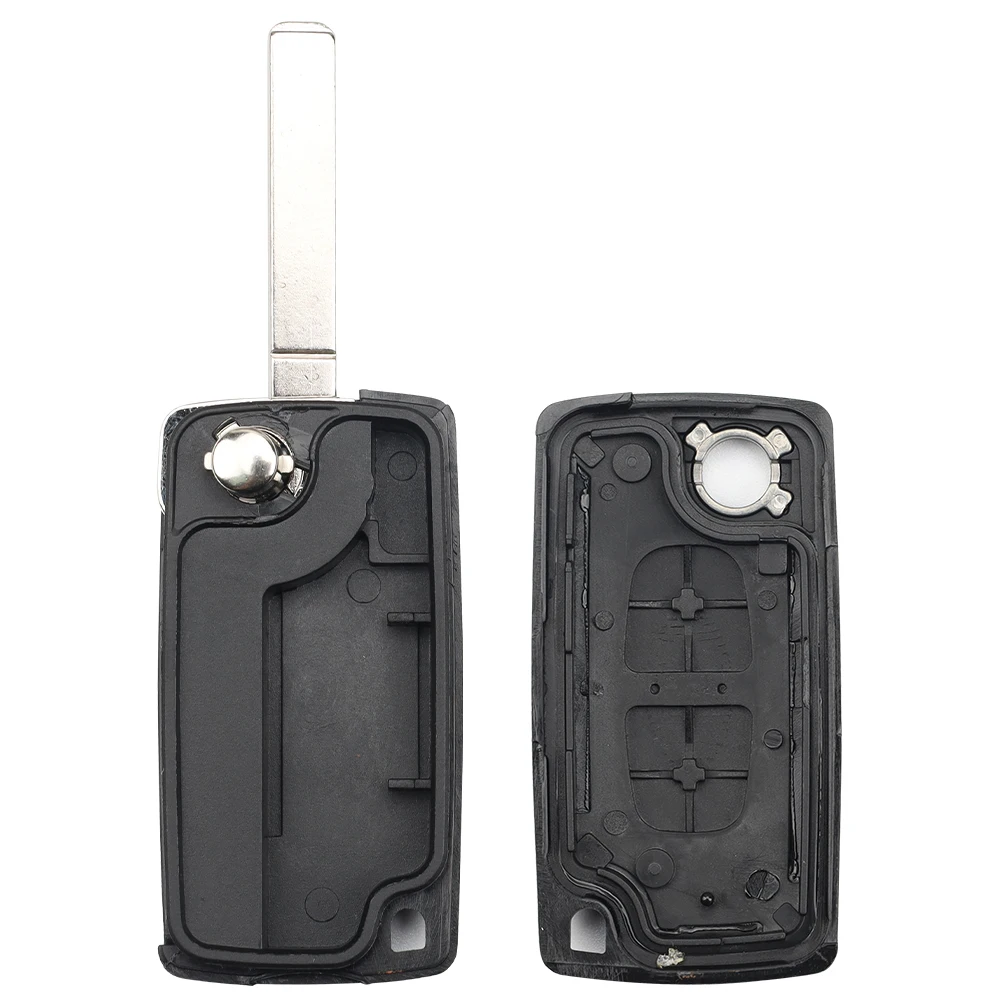 LIXIANG 2/3 Buttons Flip Folding Remote Car key Shell For peugeot 107 206 307 407 408 For Citroen C2 C3 C4 C5 C6 CE0523/0536 3