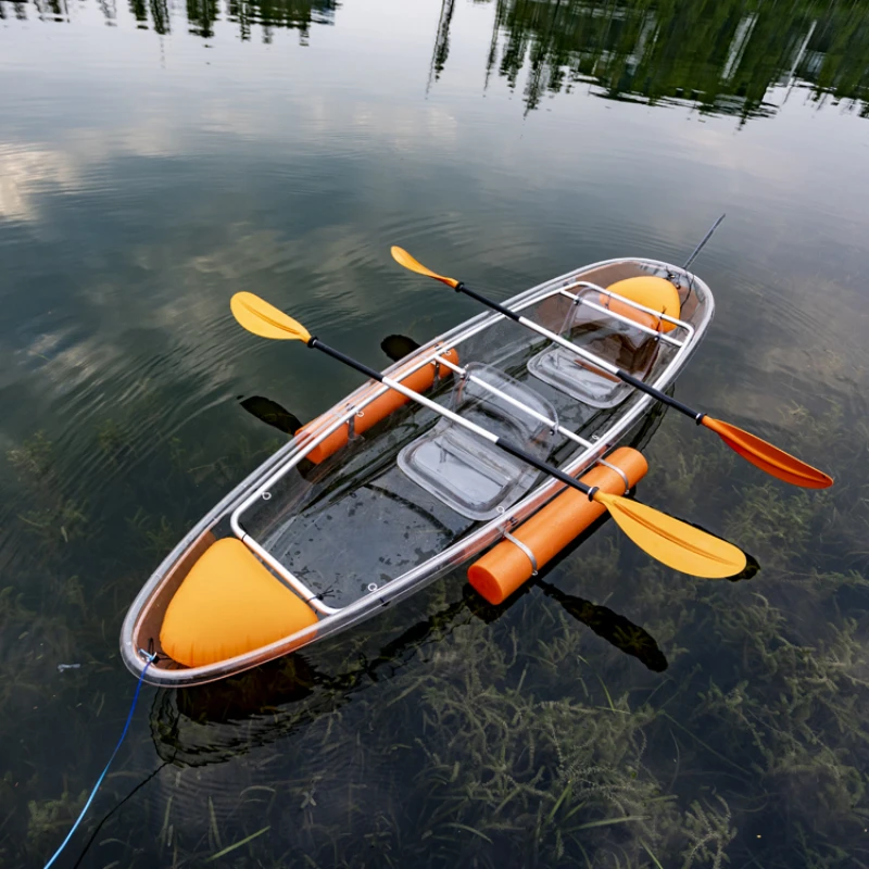 

Special transparent crystal glass boat for scenic spots, kayak, transparent boat
