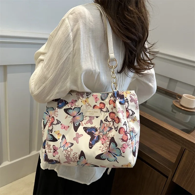 New Korean Style Canvas Tote Bag for Women - Large Capacity Casual Handheld & Shoulder Personalized Handbag