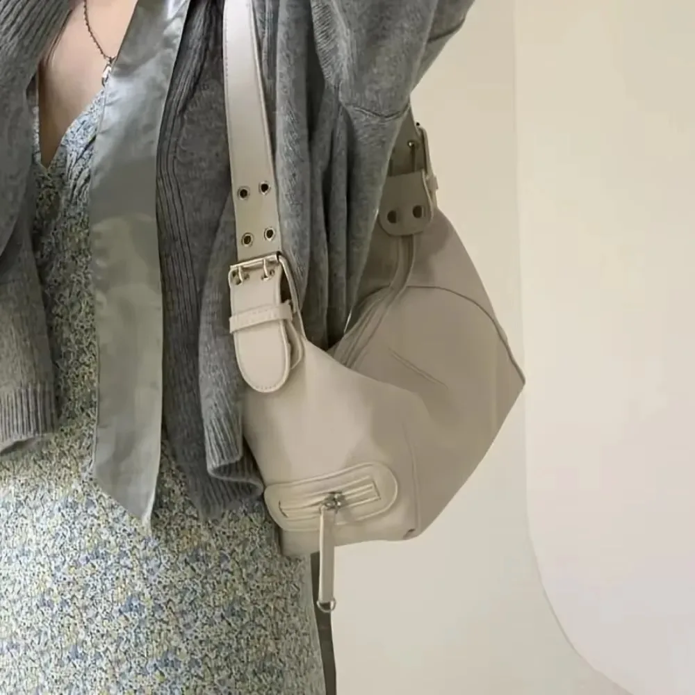 The Lady Style Shoulder Bag For Women Trendy Motorcycle Handbag Minimalist Shoulder Purse For Girls Street Wear Underare Bags