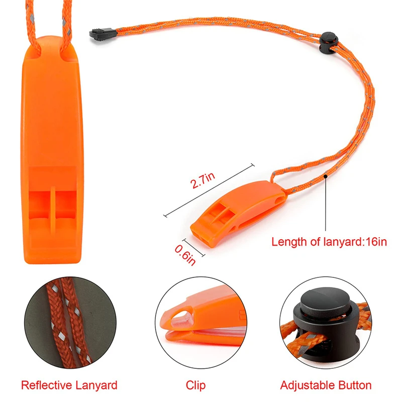 Outdoor Survival Whistle Multifunction Camping Hiking Rescue Emergency Whistle Football Basketball Match Loud 1PCS