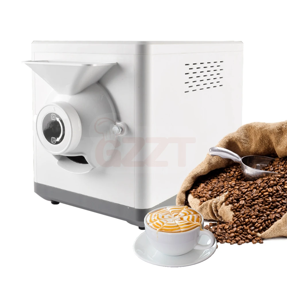 GZZT Automatic Smart Coffee Bean Roaster Maker Grain Dryer cocoa Food Roaster Non Stick Coated Multifunctional Roasting Machine household smart dehumidifier air dryer negative ion purifier mute bedroom 1 6l office automatic one button moisture absorber