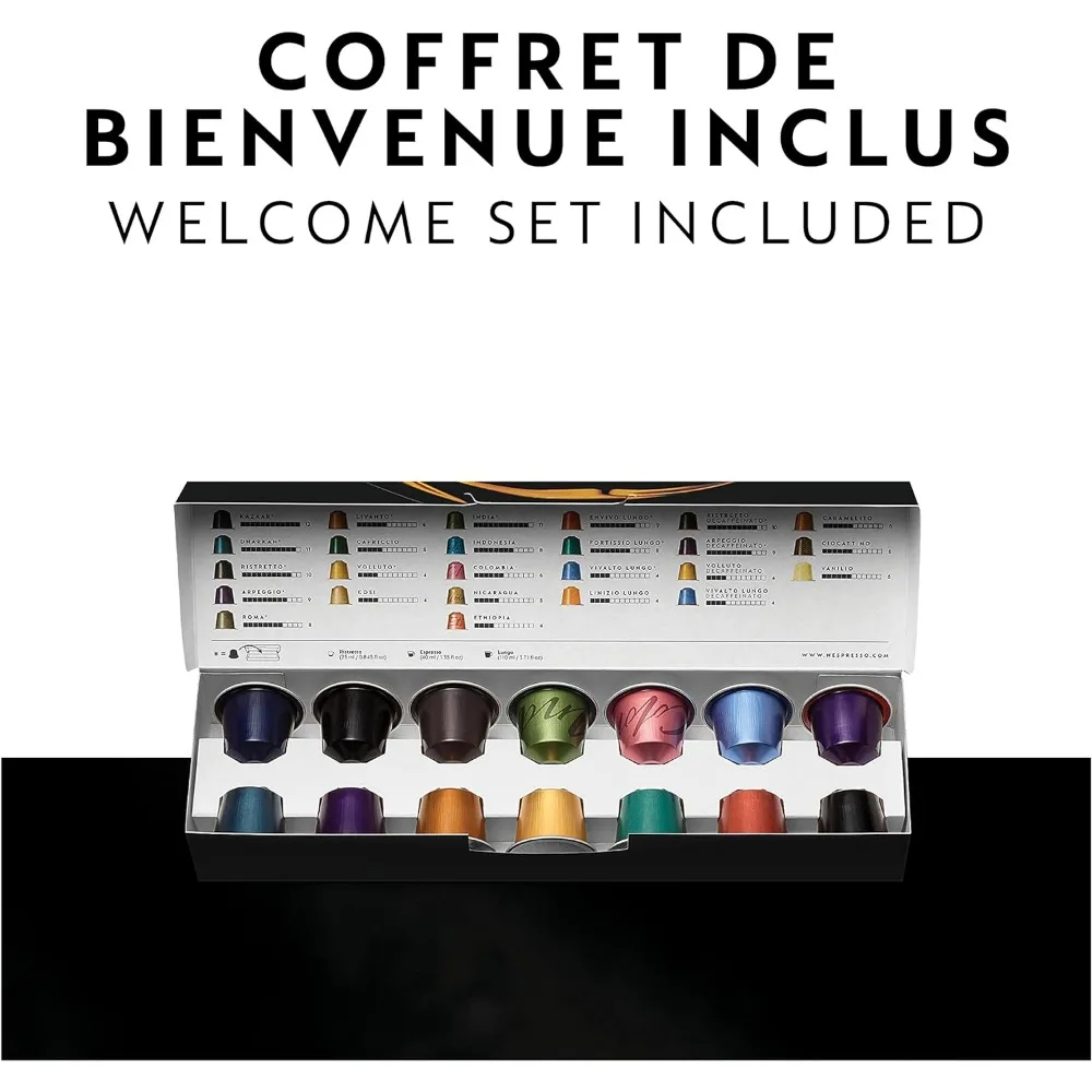 Coffee Espresso Machine Brushed Stainless Steel Coffee Makers of Capsules Maker Capsule Italian Kitchen Appliances Home 4