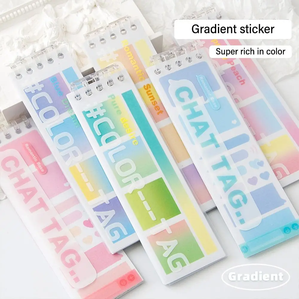 

Strong Sticky Index Stickers High Quality PET Decorative Index Tabs Writable Stationery Stickers Students