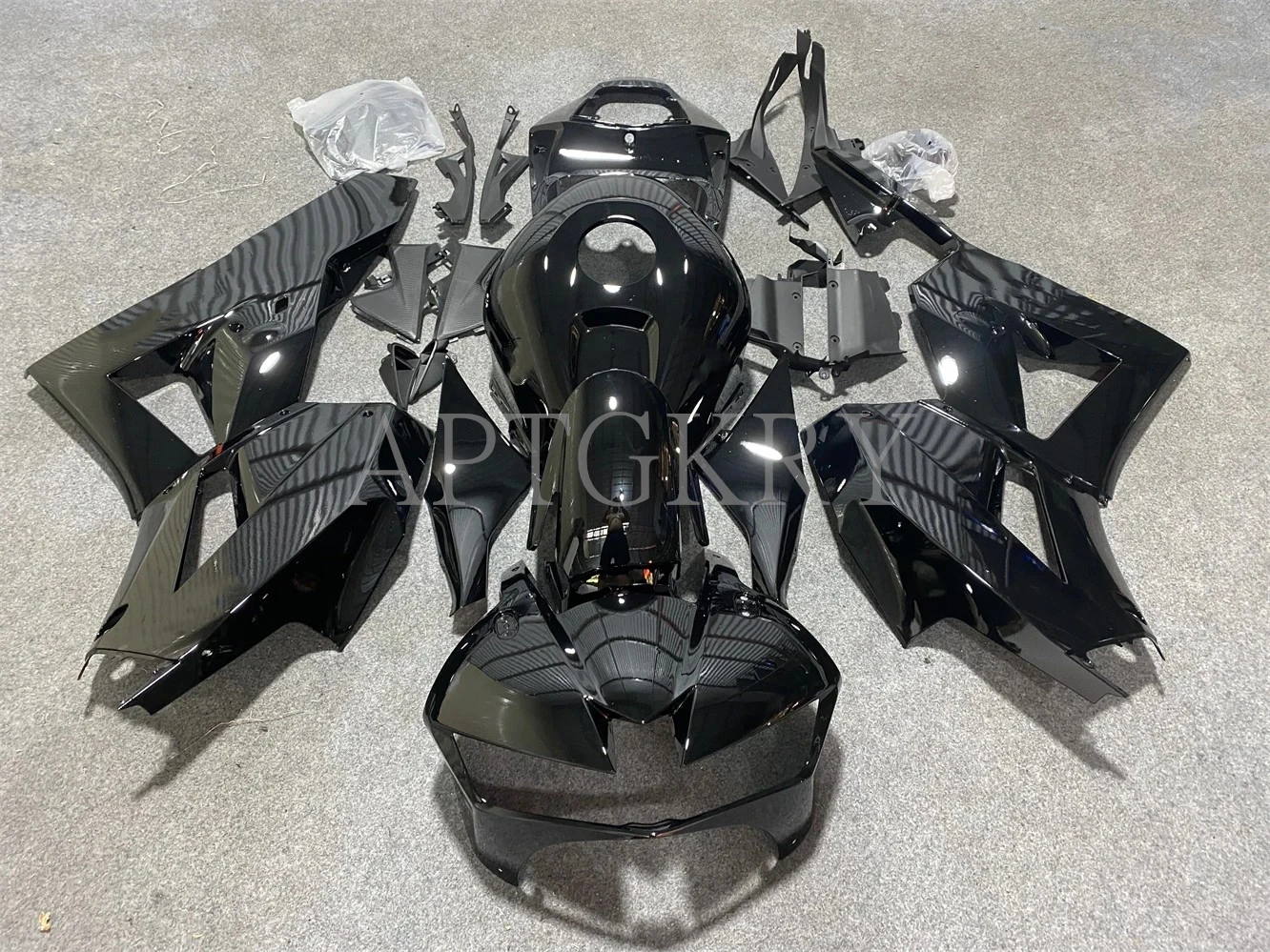 

Новый комплект обтекателей из АБС-пластика подходит для Honda CBR600RR F5 2013 2014 2015 2016 2017 2018 2019 Черный Яркий на заказ