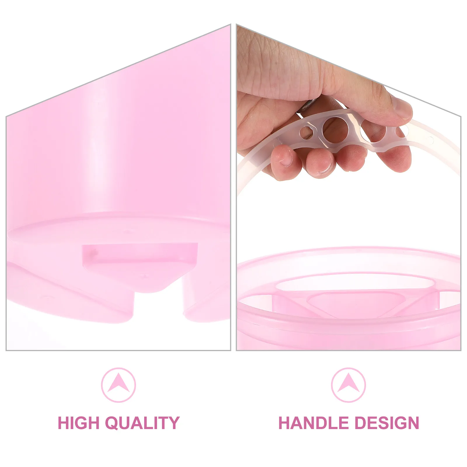 2Pcs 아티스트 브러쉬 세면대 플라스틱 튼튼한 페인팅 버킷 브러쉬 클리너 화가용 컬러 믹싱 플레이트 아티스트 미술 용품