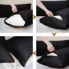 Basics Lightweight Super Soft Easy Care Microfiber Pillow case, Pack of 1, 30" L x 20" W, Pillows Not Included 3