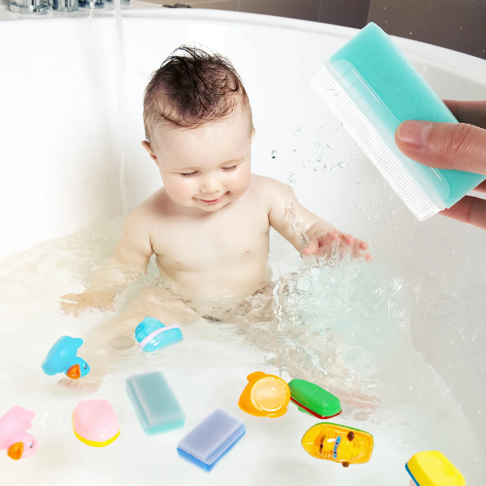 3Pcs Sponge Brush Sensory Brush for Sensory Integration Brushing Hair