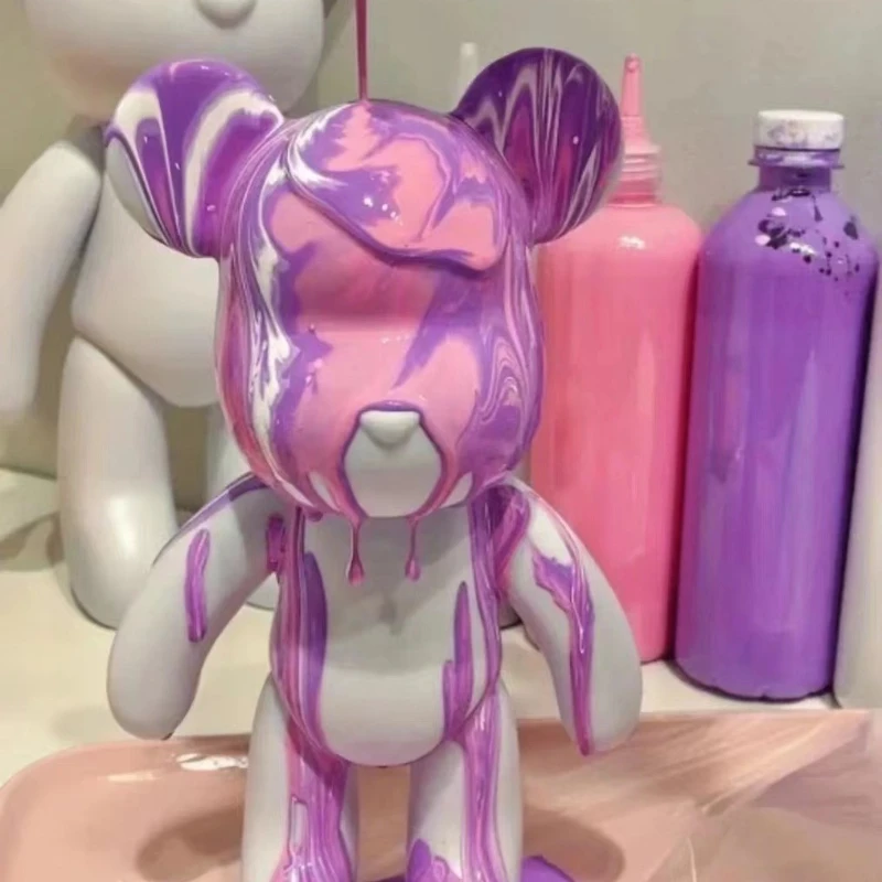 27 색상 60ml 고광택 유체 아크릴 페인트 폭력적인 곰 유체 그림 DIY 손으로 그린 ??소재 고휘도 미술 용품