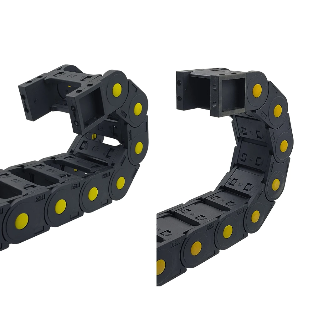 R55 20x25 20x38 20x50 20x57 20x70 20x77 20x103mm Nylon Mochine Towline Cable Chain Non-opening Enclosed Drag Chain L 1m for CNC