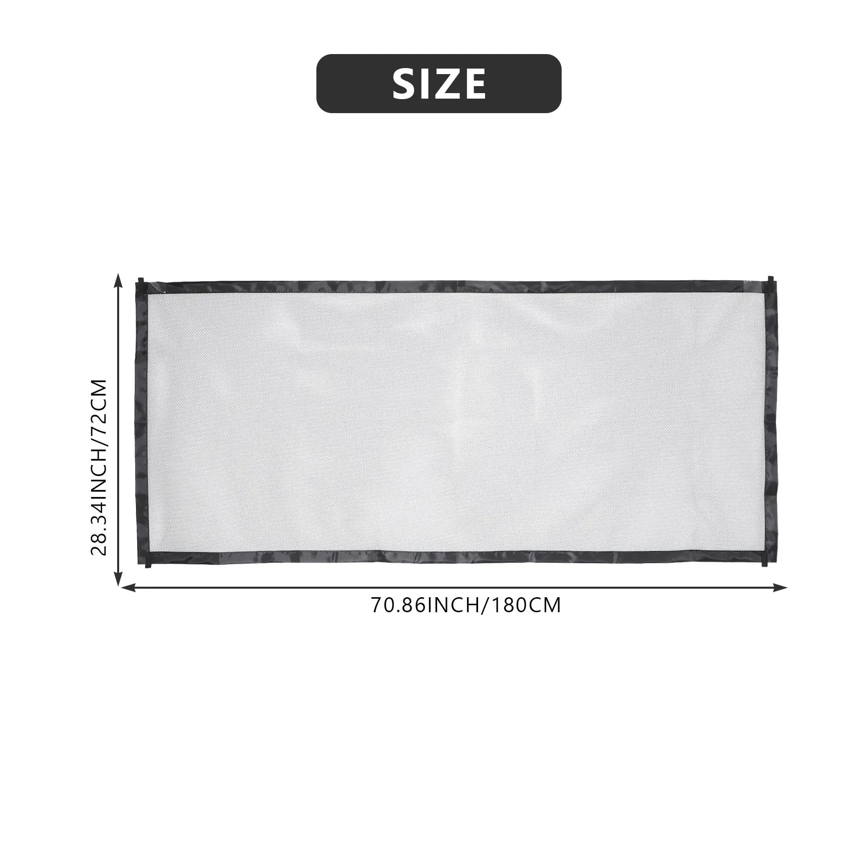 Magic Gate Portable Folding Mesh Baby Safety Fencing Gate Protection Indoor and Outdoor Safe Guard for Kids and Pets