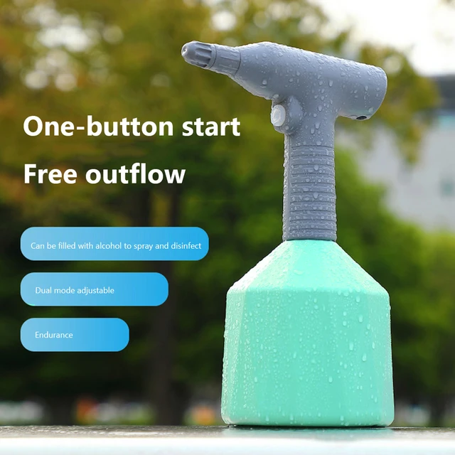 1L Permetező Palack Usb Újratölthető Kézi Öntözés Elektromos Köd 360 Állítható Fúvóka Szivárgásálló Mezőgazdasági Öntözéshez