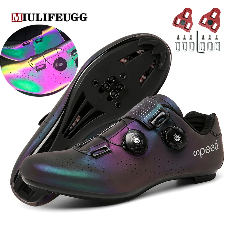 Cycling Shoes Men MTB Clits Route SPD Road Dirt Bike Speed Flat Sneaker Racing Women Cleat