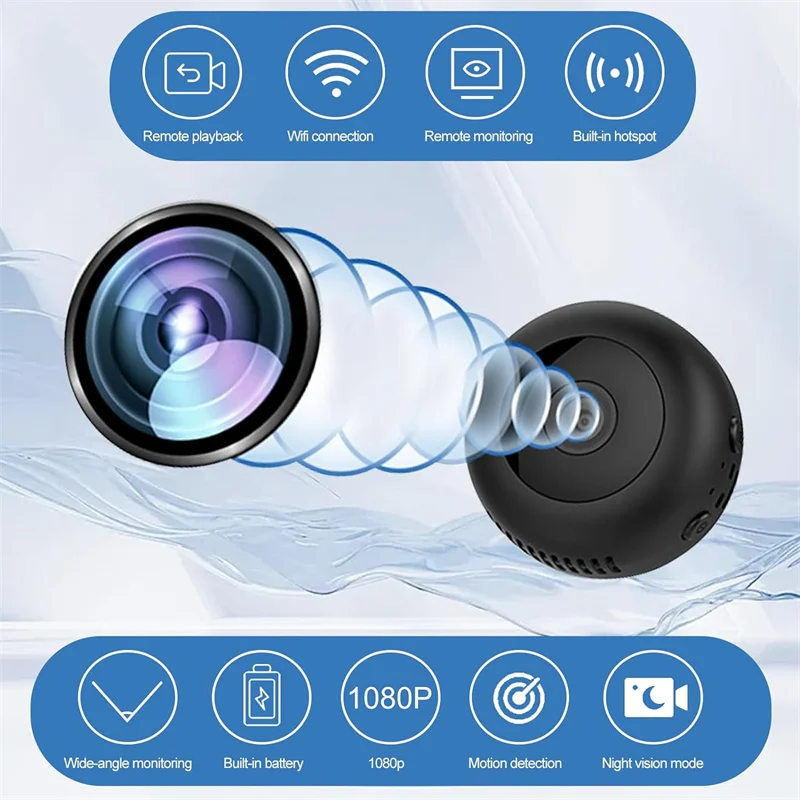 HD 1080p Mini Pet Camera Collar 64gb Sd Card Night Vision Remote Playback Dog Cat Camera Collar Indoor/Outdoor