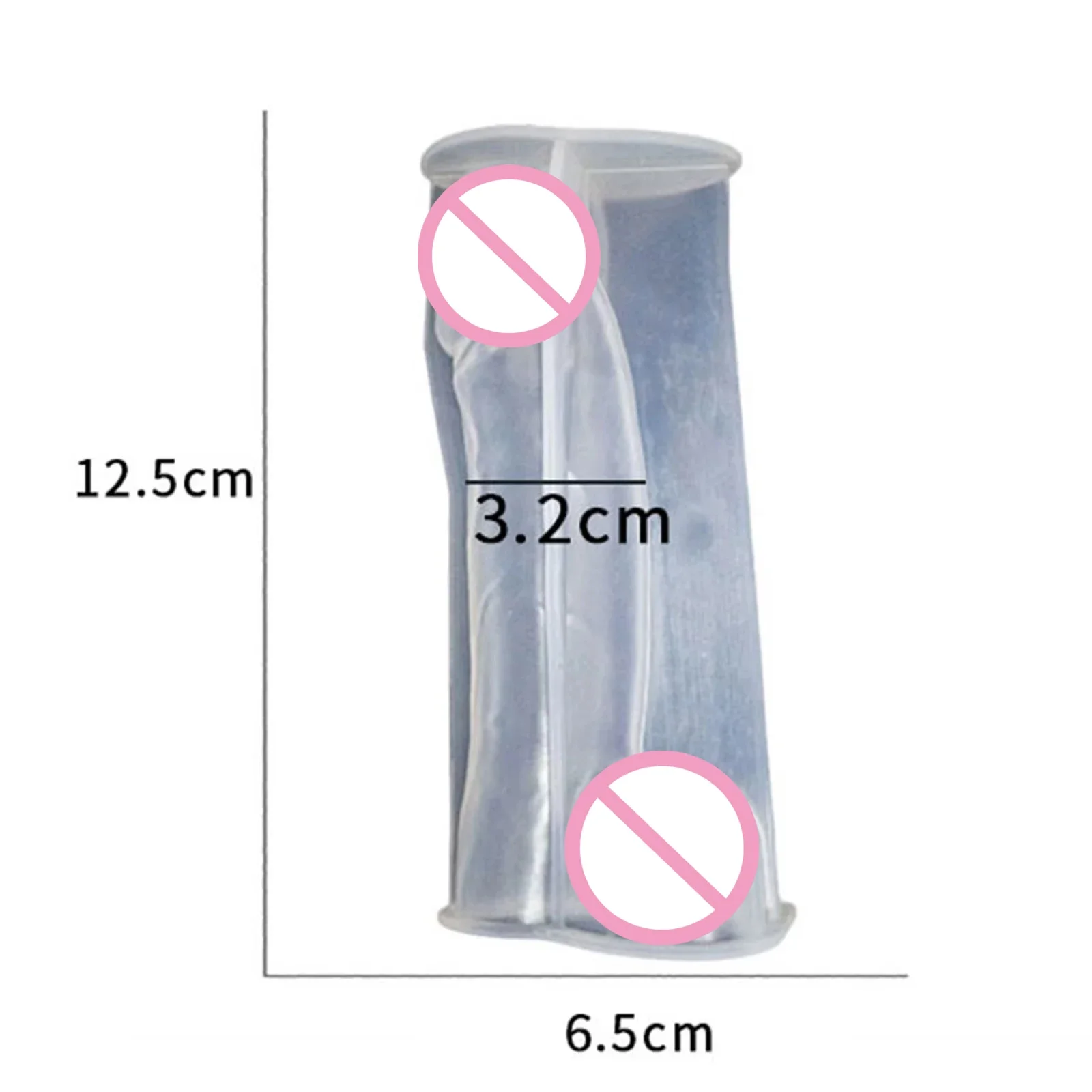 Penis Silicone Mold Silicone Men Genital Candle Mold Reusable Molds for Crafting Scented Candle Soaps Resin Crafting Funny Gifts