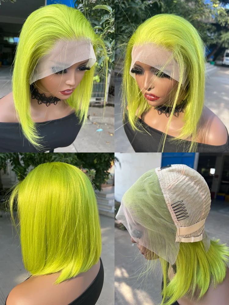 ?NEON GREEN LIME BOB  LACE FRONT WIG? *NEW*
?? hq720.jpg?sqp=-  main image 3