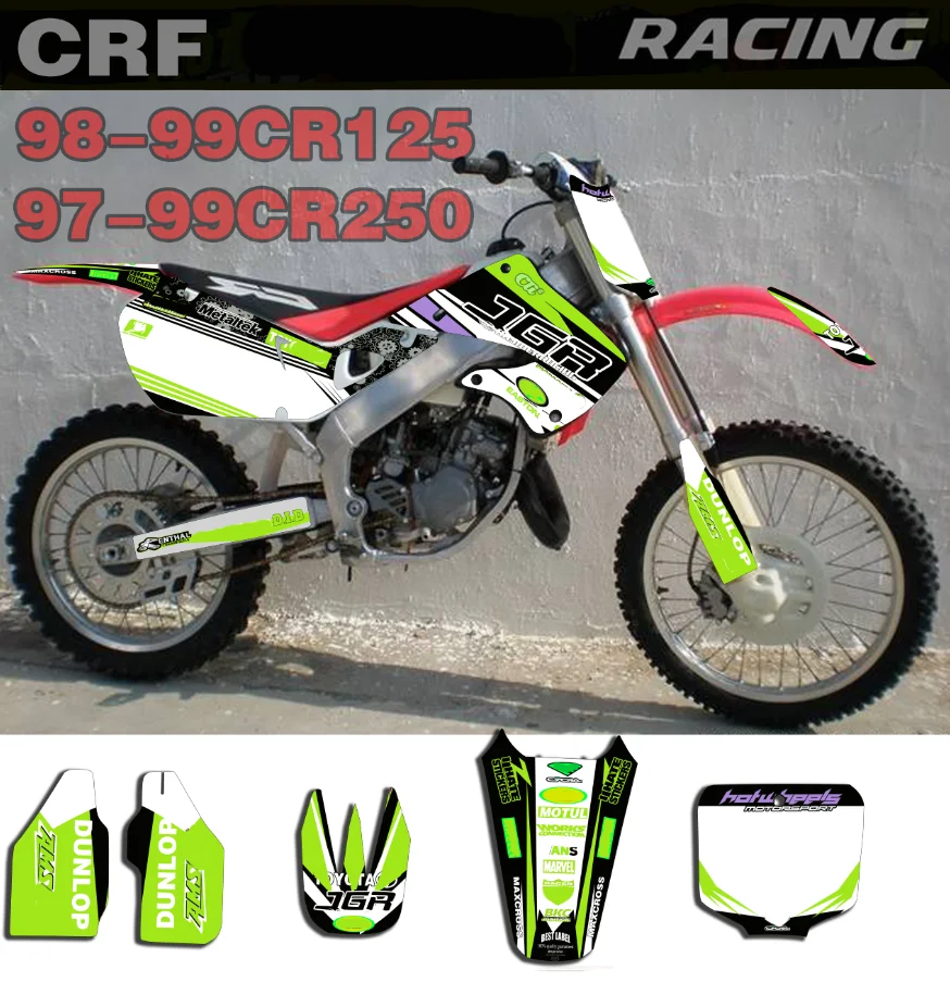 Наклейки на тему мотоцикла графические наклейки команды для HONDA CR125 1998 1999 CR250 1997 |