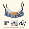 All-Season Cat Hammock for Cages, Durable Canvas & Linen, S/M/L Sizes, Easy Installation & Cleaning 6