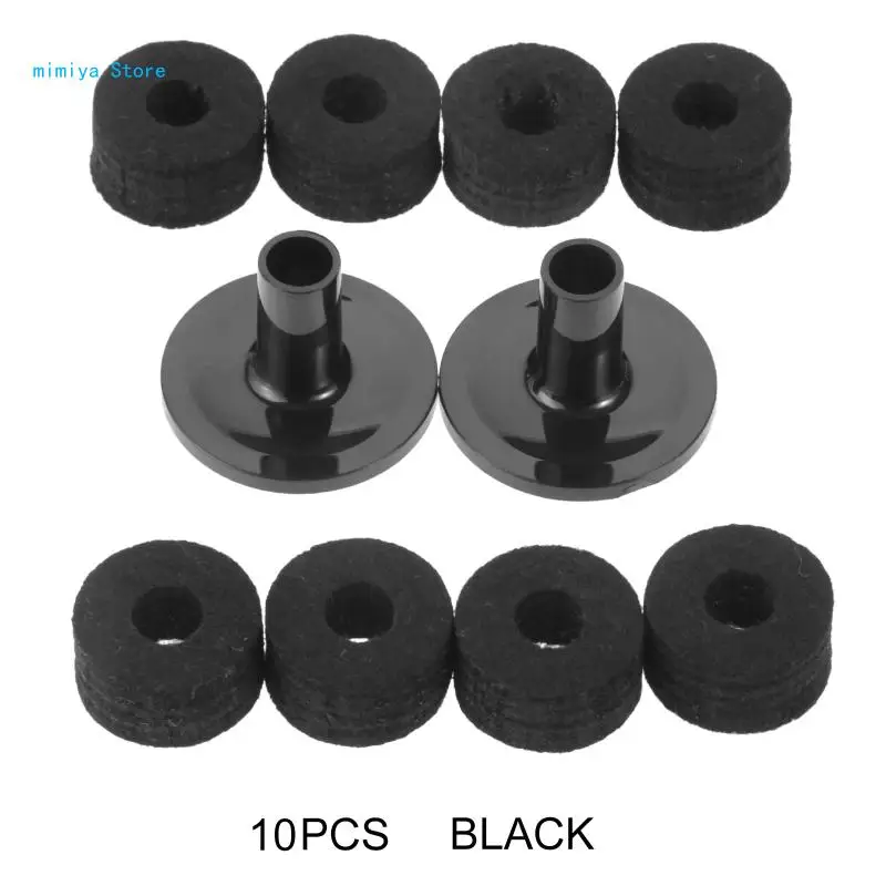 10 Pieces/set Plastic Long Cymbal Sleeves for Drum Set