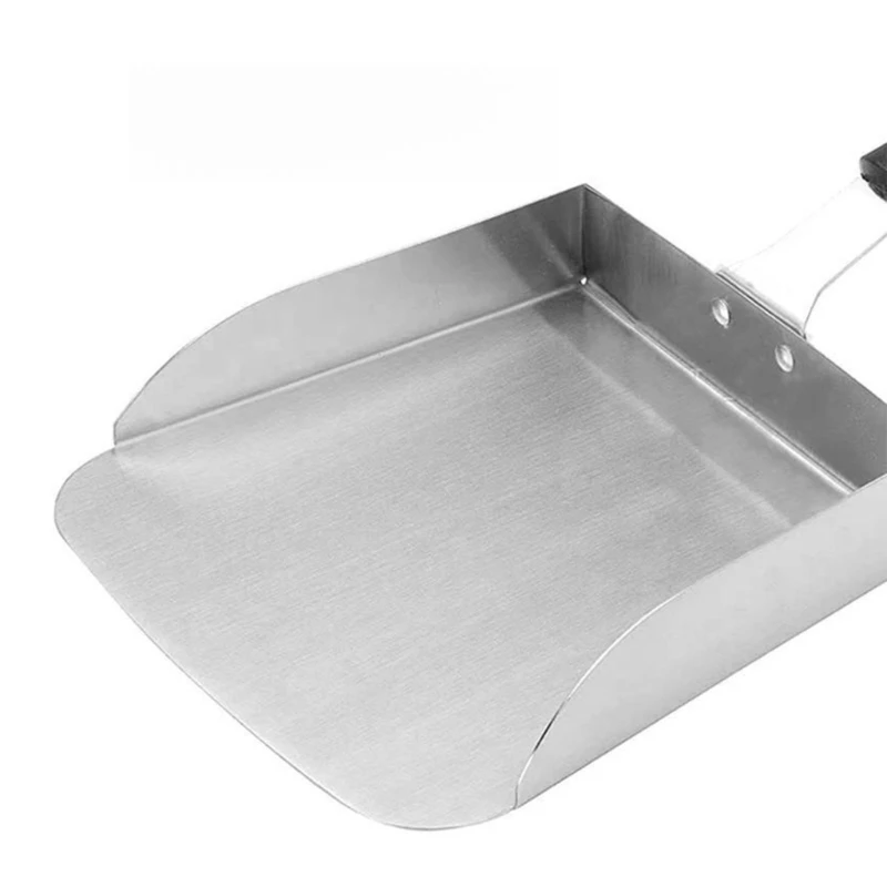 1pc Smash Burgers Spatulas Stainless Steel Griddled Scraper Tool Movered Shovel Grills BBQ Fried Movered Grills Tool