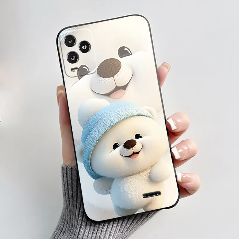 Aesthetic Dreamy Scenery Pattern Black Phone Case - Soft Shockproof Casing