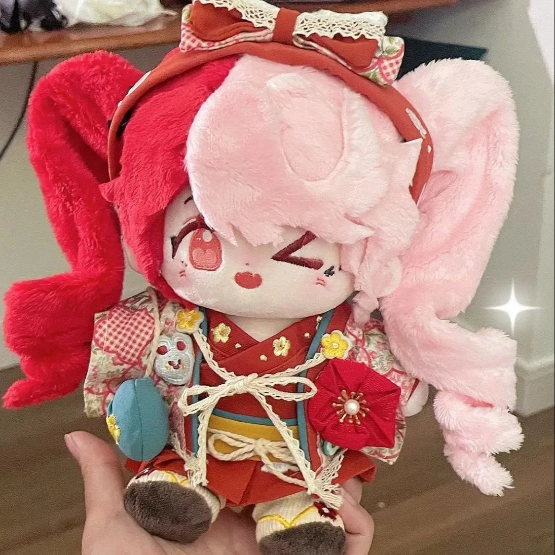 

Игрушка «Золотая рыбка» для косплея Onmyoji, мягкая плюшевая кукла, тело 20 см, мультяшное платье, хлопковая плюшевая подушка, игрушки, Аниме подарок
