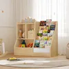 39.4 "Children's Bookshelf and Toy Storage Room, Toy Storage Cabinet, Suitable for Game Rooms, Bedrooms, Daycare Centers 2