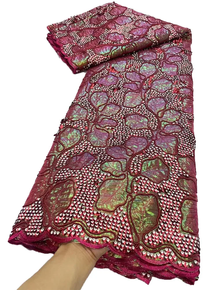 

Latest Nigerian Sequins Lace Fabrics Embroidery Net French Lace African Lace Fabric 2023 High Quality Fabric for Women Dress