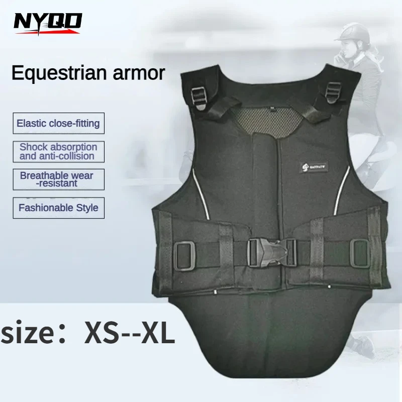 Gilet Sicurezza Equestre Per Bambini - Protezione Schiena Imbottita In Eva - Foto 7