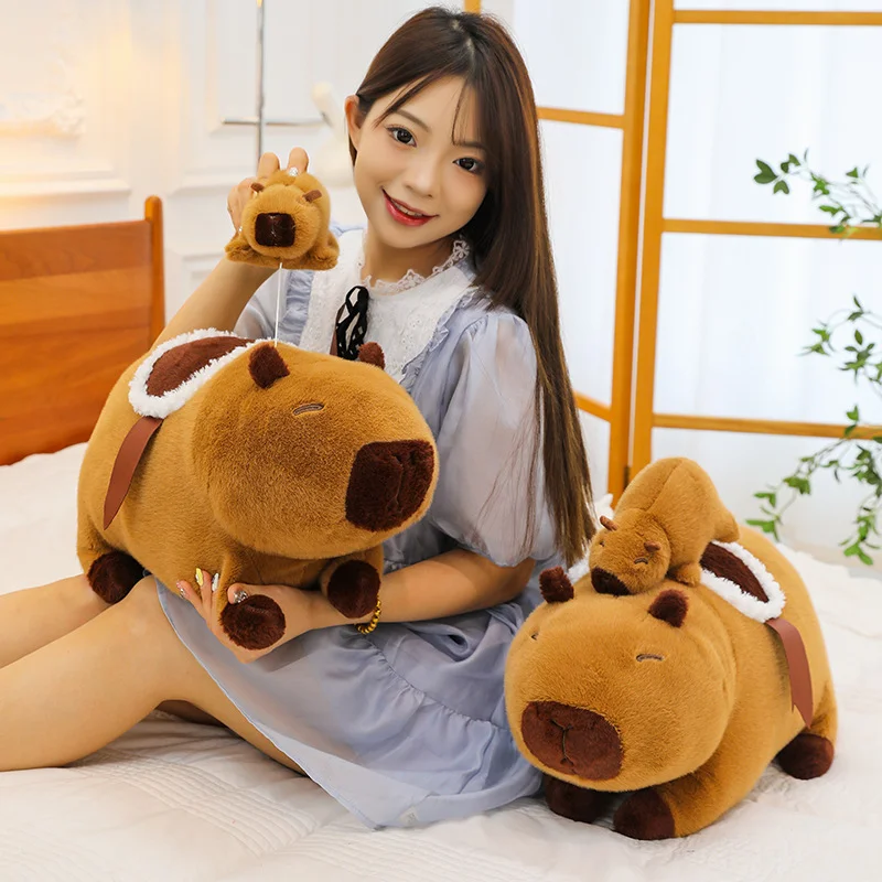 Capybara Plüschtier – Süßes Kuscheliges Versteck-Spielzeug Für Kinder, 25 Cm, Perfekt Als Geschenk