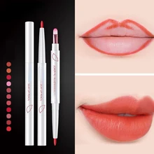 

Lipliner Pencil Multi-functional With Brush Long Lasting Matte Waterproof Lady Lip Cosmetic Makeup Double Head Lip Liner Pens