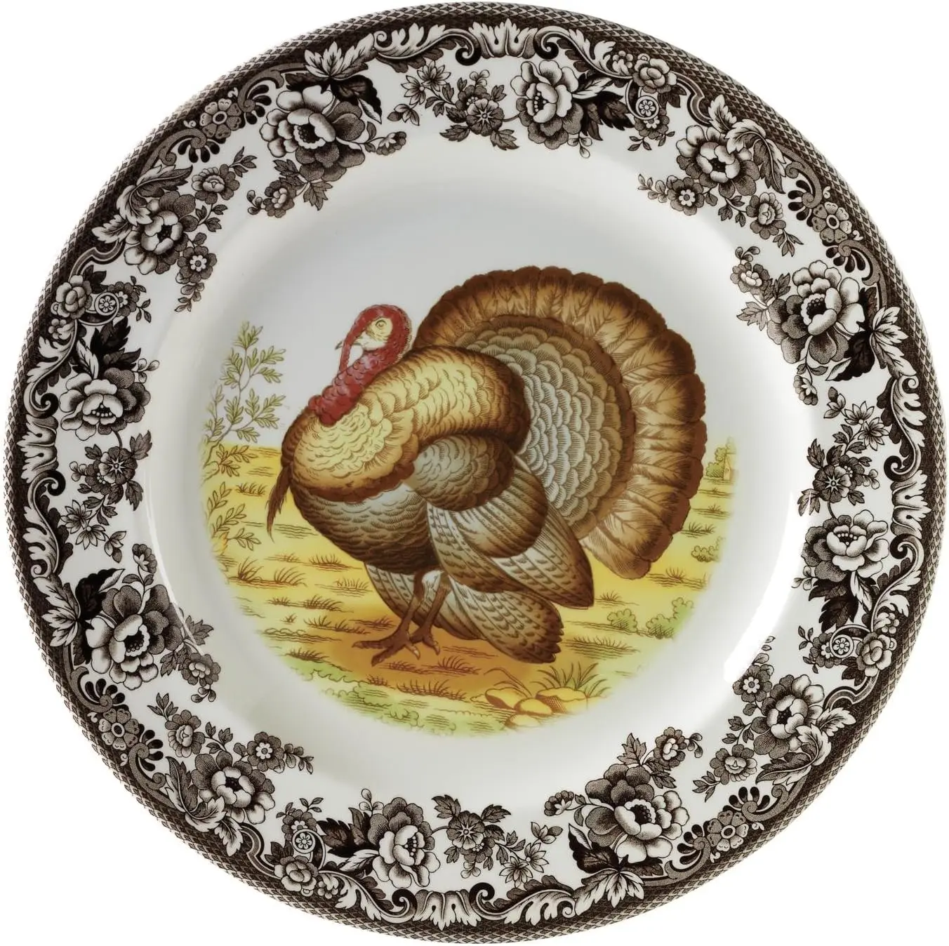 

Salad Plates, Turkey, Set of 4, 8\u201D | Perfect for Thanksgiving and Other Special Occasions | England from Fine Earthenware
