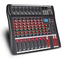 CT-80S Professional audio mixer 8 Channel with MP3 Player+Bluetooth U disk 48V Phantom Power Source USB recording 1